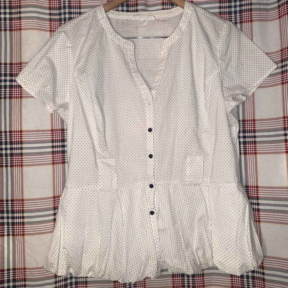 NWOT GIORGIO SANT’ ANGELO Polka Dot Top
